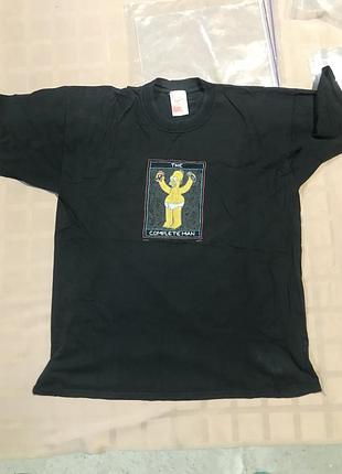 Коллекционная винтажная футболка the simpsons 1999 «the complete man» (original)