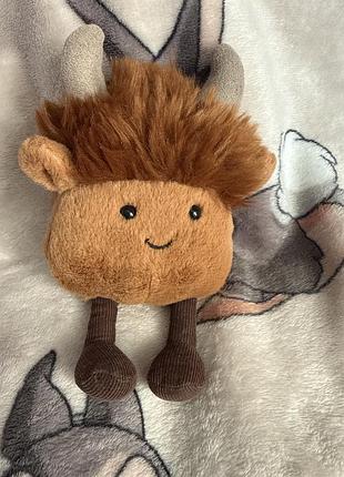 М'яка іграшка бик jellycat коричневий