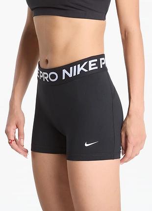 Nike pro чорні тренувальні шорти / велосипедки найк спортивні