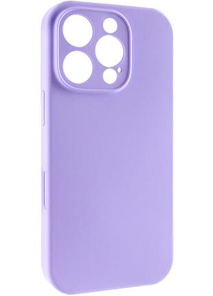 Чохол silk full camera protective (aa) no logo для apple iphone 16 pro (6.3") бузковий / dasheen