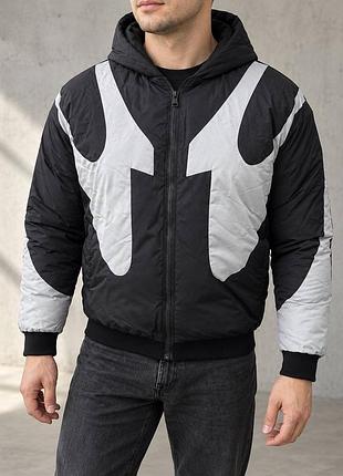 Куртка чоловіча зимова reflective black/grey 4