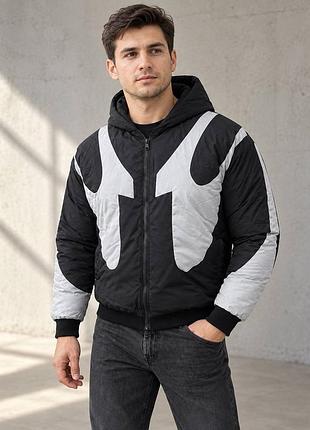 Куртка чоловіча зимова reflective black/grey 3
