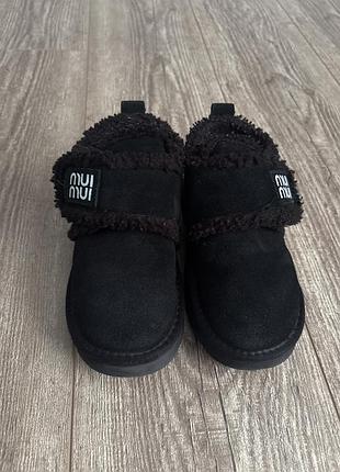 Уггі дитячі miu miu чорні