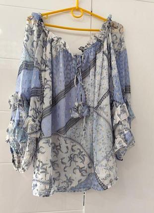 Блуза шифоновая river island. состояние идеально.