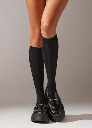 Calzedonia гольфи в рубчик з кашеміром