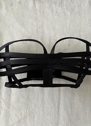 La perla black label caged bra 3
