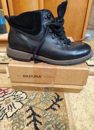 Черевики чоловічі badura зимові чорні на цигейці, розмір 42.5-43