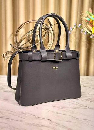 Жіноча шкіряна сумка prada buckle