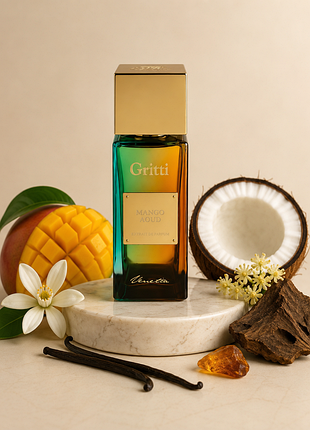 🥥🥭 оригінал 2ml. пробник gritti mango aoud extrait de parfum парфум екстракт, нішевий солодко-східний унісекс аромат