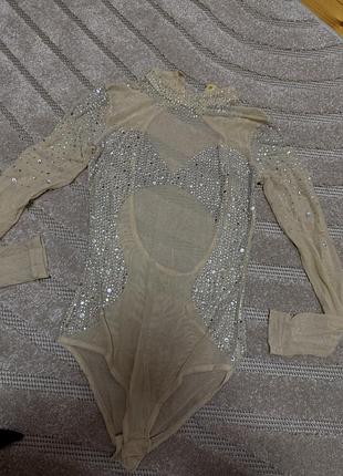 Боди женский в камни 3