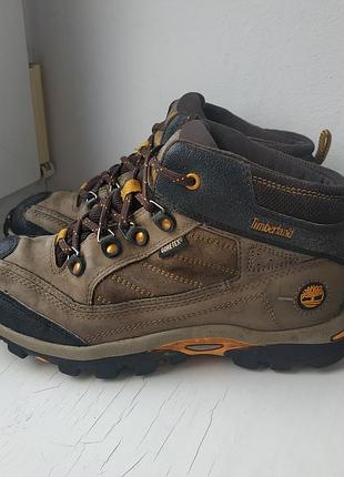 Кожаные ботинки на девочку timeberland gore-tex 35-36р. 23 см.