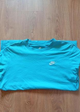 Футболка чоловіча nike бірюзова
