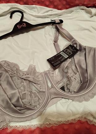 Бюстгальтер жіночий hunkemöller бузковий, мереживний, 80d/85c