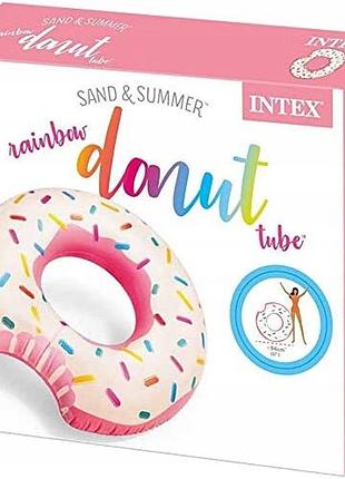 Надувной круг "пончик" intex
