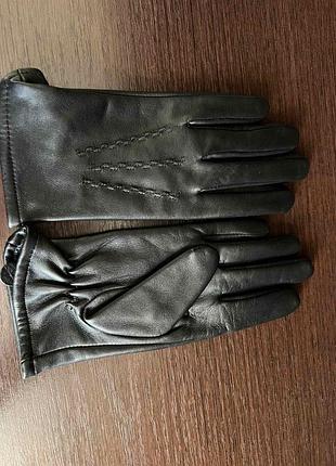 Шкіряні рукавиці перчатки 6