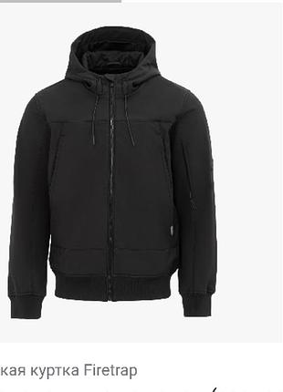 Куртка firetrap pocket soft shell black, s