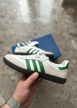 Adidas samba white & green
