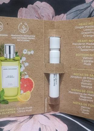 Angel schlesser les eaux d'un instant ginger cologne пробник