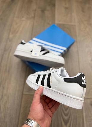 Adidas superstar white 3