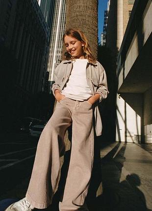 Широкі джинси zara прямі палаццо