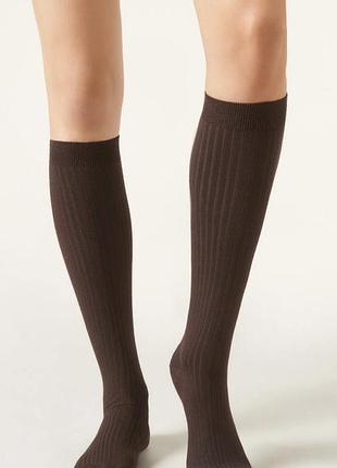Calzedonia гольфи в рубчик з кашеміром