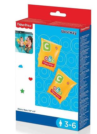 Детские надувные нарукавники для плавания bestway fisher-price