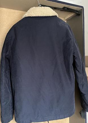 Утеплена чоловіча куртка zara(l) 2