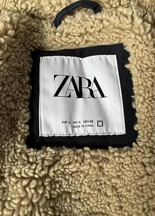 Утеплена чоловіча куртка zara(l) 4