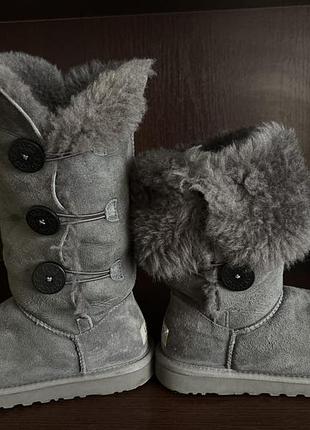 Оригінальні ugg australia bailey button triplet 1873, сірі, р. 38
