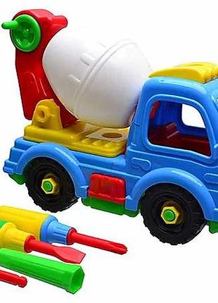 Детская машина «бетономешалка» toys plast