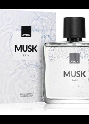 Чоловіча туалетна вода avon musk rain