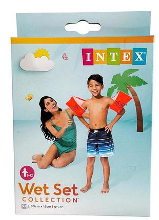 Нарукавники для плавания – это модель intex 58641 из серии "wet set collection", предназначенная для детей от 6 до 12 лет.