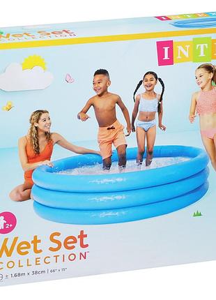 Бассейн надувной intex crystal blue