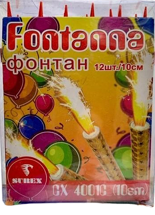 Набір свічок - холодний фонтан для торта