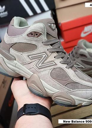 Женские качественные и стильные кроссовки new balance 9060 high winter бежевые с кофе❄️