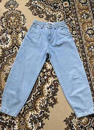 Світлі джинси банани баггі баррел zara 34 розмір