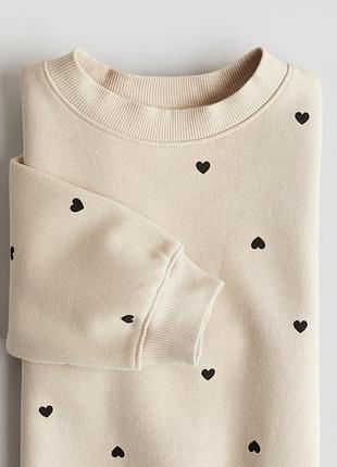 Світшот для дівчинки h&m бежевий 104 2
