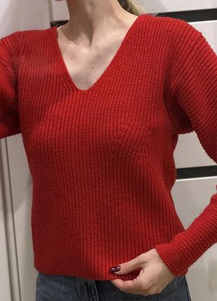 Жіночий светр h&m червоний розмір с