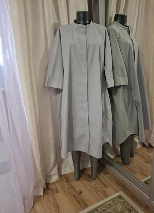 Котоновое с карманами платье 👗 рубашка 3