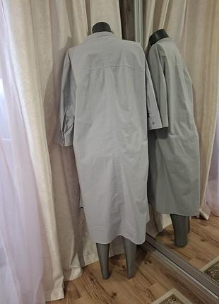 Котоновое с карманами платье 👗 рубашка 4