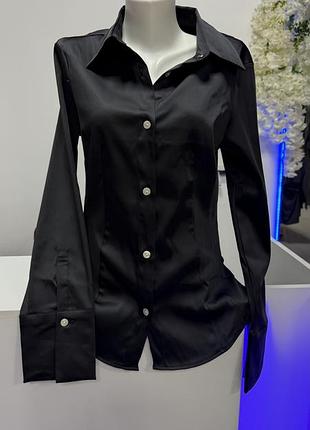 Щільна атласна сорочка h&m 3