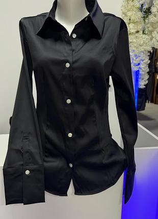 Щільна атласна сорочка h&m 2