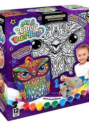 Набор креативного творчества "my color owl-bag" cowl-01-01u рюкзак-раскраска