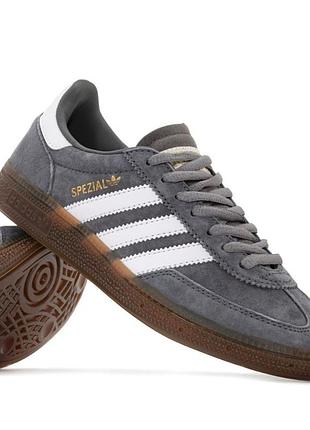 Кроссовки adidas spezial grey white