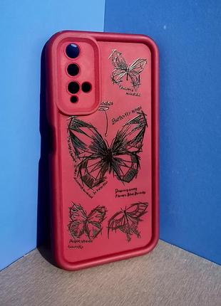 Чохол huawei nova 5t з принтом метеликів
