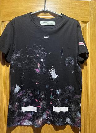 Мужская футболка off-white galaxy brushed tee