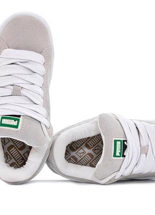 Кроссовки puma suede xl beige white 5