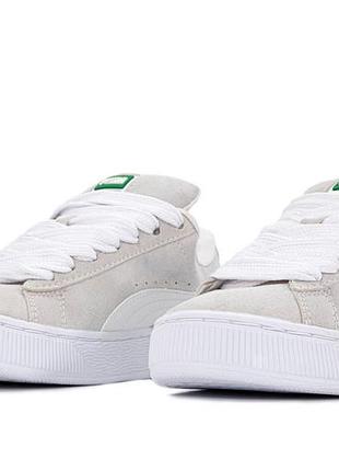 Кроссовки puma suede xl beige white 6