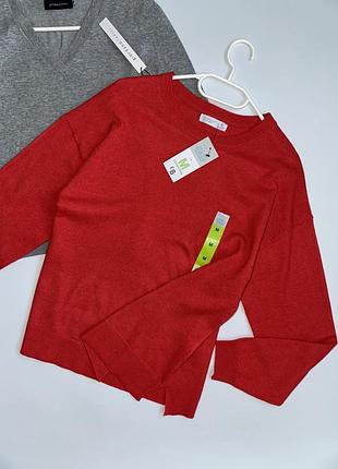 Жіночий червоний светр від бренду primark 10% wool