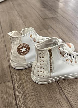 Кеди converse білі та чорні 3